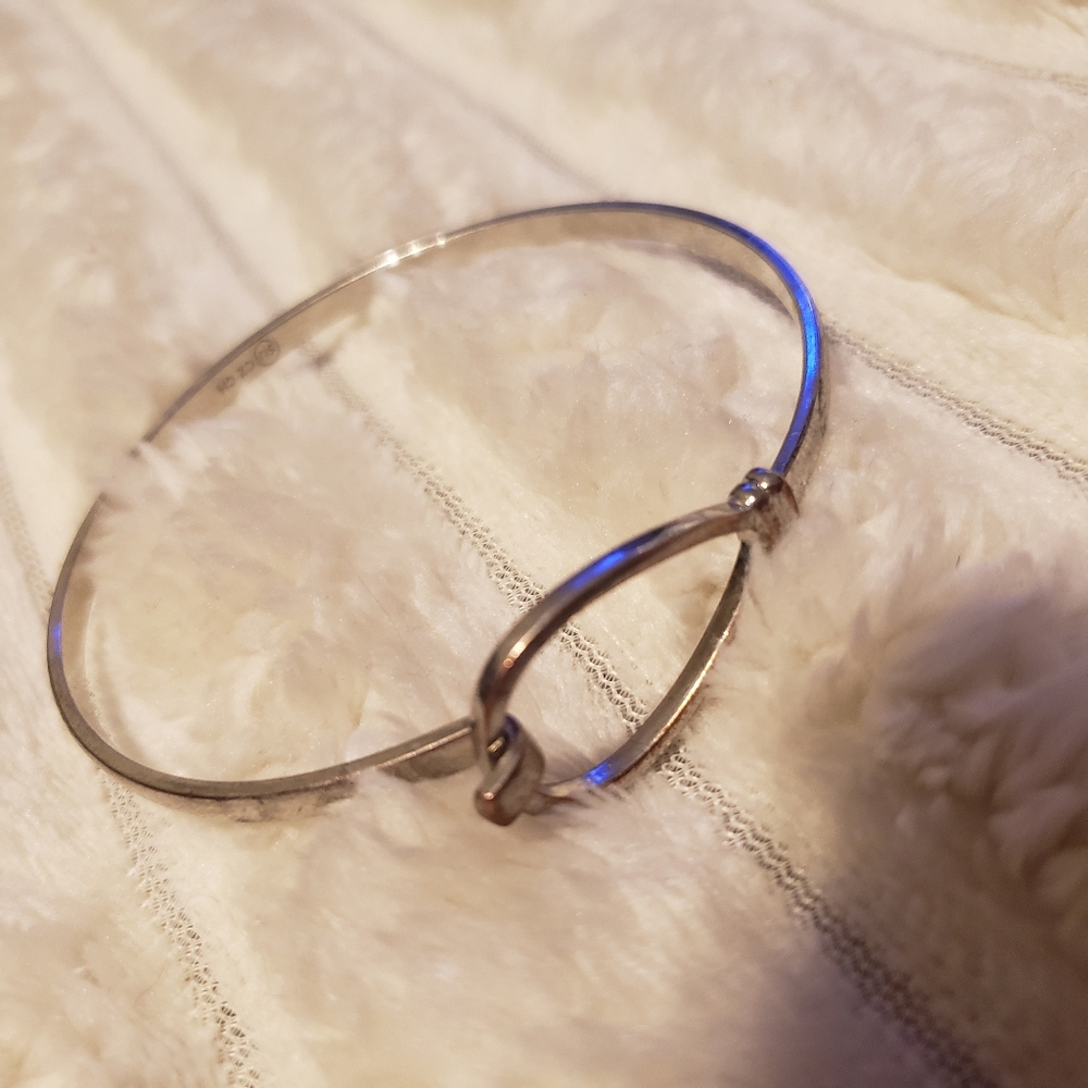 Silver Charm Bracelet Bangle